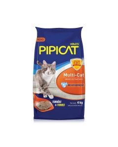 Areia Higiênica Pipicat Multicat Gatos