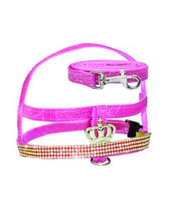 Conjunto Peitoral Nylon Couro Strass n° 4 