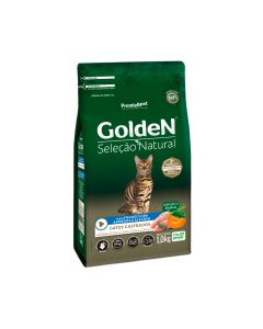 Golden Seleção Natural Gatos Adultos Castrados Frango com Abóbora e Alecrim