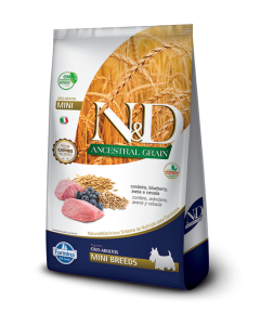 N&D Cães Adultos MiniBits Cordeiro&Blueberry 2.5kg Prime