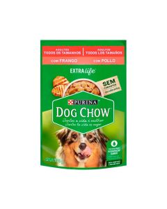 Dog Chow Sachê Cães Adultos Frango 100g - Ração Úmida 