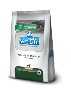Vet Life Obesity&Diabetic Mini Bits Cães 2kg