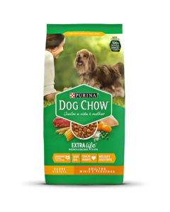 Dog Chow Cães Adultos Minis Pequenos Carne, Frango e Arroz 15kg