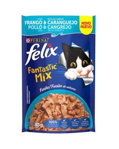 Nestlé Purina Felix Fantastic Mix Frango & Molho Caranguejo 85gr