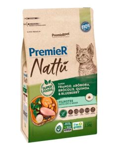 Premier Nattu Gatos Filhotes Abóbora 1.5kg