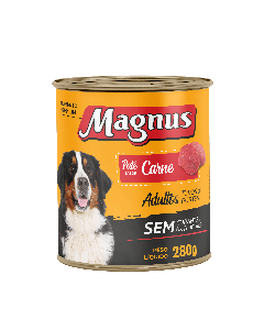 Patê Magnus Cães Adultos Sabor Carne 280gr
