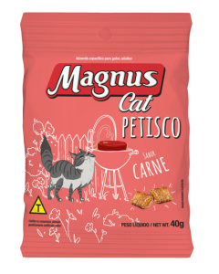 Magnus Cat Petisco Sabor Carne 40gr