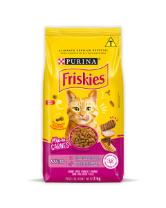 Friskies Gatos Adultos Mix de Carne 1kg Ração 