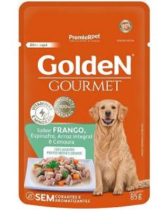Golden Gourmet Frango Cães Adultos 85g Ração Úmida - Sachê