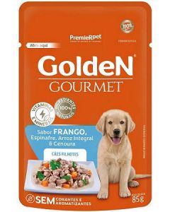 Golden Gourmet Frango Cães Filhotes 85g Ração Úmida - Sachê