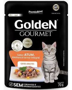 Golden Gourmet Atum Gatos Adultos 70g Ração Úmida - Sachê