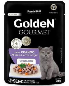 Golden Gourmet Frango Gatos Filhotes 70g Ração Úmida - Sachê