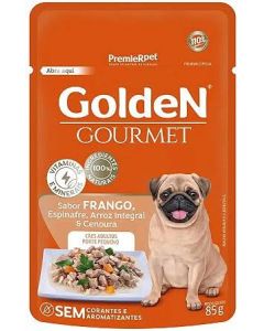 Golden Gourmet Frango Cães Adultos Mini Bits 85g Ração Úmida - Sachê