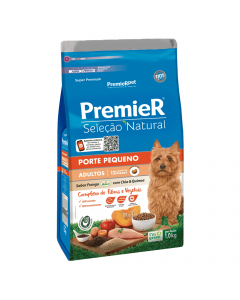 Premier Seleção Natural Frango & Chia e Quinoa Cães Adultos Mini Bits 1kg Ração 