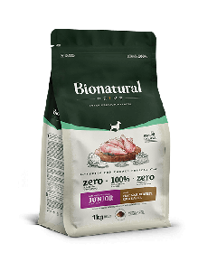 Bionatural Cães Filhotes Raças Pequenas Frango, Blueberry, Coco e Aveia
