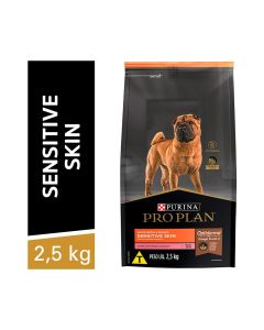 Pro Plan Cães Adultos Porte Médio e Grande 2.5kg com Pele Sensível Ração Nestlé Purina 