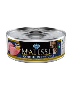 Matisse para Gatos Mousse Cordeiro 85gr Ração Úmida Lata 