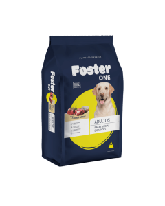 Foster One Adulto Raças Médias e Grandes 15kg Carne & Arroz