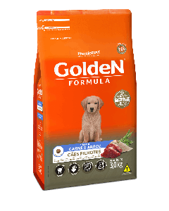 Golden Cães Filhotes Carne e Arroz 