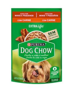 Dog Chow Sachê Adultos Raças Pequenas Carne&Arroz 100gr