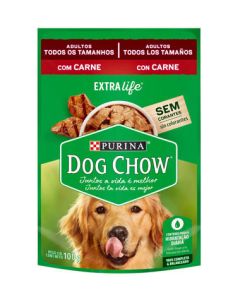 Dog Chow Sachê Adultos Carne&Arroz ao Molho 100gr