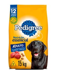 Pedigree Nutrição Essencial Carne para Cães Adultos 15kg
