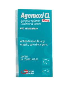 Agemoxi CL Agener União 50mg 10 Comprimidos
