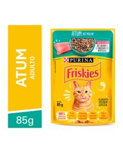 Friskies Sachê Atum ao Molho 85g Ração Úmida para Gatos