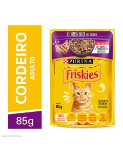 Friskies Sachê Cordeiro ao Molho 85g Ração Úmida para Gatos