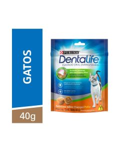 Snack Purina Dentalife para Gatos Sabor Frango 40gr