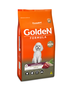 Golden Mini Bits Cães Adultos Carne e Arroz 