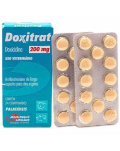 Doxitrat Agener União 200mg 24 Comprimidos