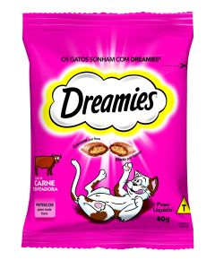 Petisco Dreamies Carne Para Gatos Adultos 40gr