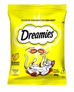 Petisco Dreamies Queijo Para Gatos Adultos 40gr