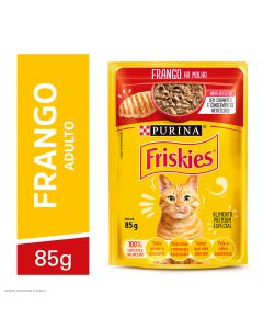 Friskies Sachê Frango ao Molho 85g Ração Úmida para Gatos
