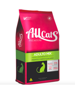 Allcats Premium Adulto Mix Frango, Carne e Salmão 10.1kg