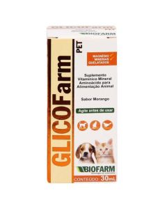 Suplemento Glicofarm Pet Biofarm 30ml