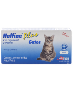 Helfine Plus Agener União para Gatos 2 Comprimidos
