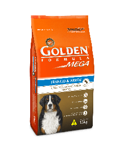 Golden Mega Cães Adultos Raças Grandes Frango e Arroz 15kg