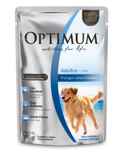 Optimum Sachê para Cães Adultos Sabor Frango 100gr