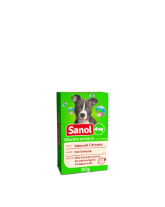 Sabonete Sanol Dog Citronela para Cães e Gatos 90gr