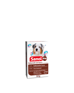 Sabonete Sanol Dog Coco para Cães e Gatos 90gr