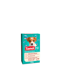 Sabonete Sanol Dog Filhotes para Cães e Gatos 90gr