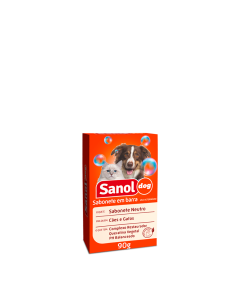 Sabonete Sanol Dog Neutro para Cães e Gatos 90gr