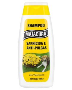Shampoo Matacura Sarnicida e Anti-Pulgas para Cães 200ml