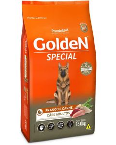 Golden Special Frango e Carne Cães Adultos 15kg
