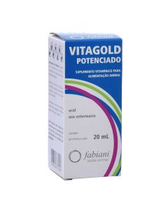 Vitagold 20ml Vitamina Pássaros Potencializado